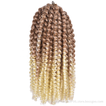 Afro Kinky Marley Braids extensions dreadlocks kinky curly blonde synthetic deep wave braids twist crochet braid hair vendors